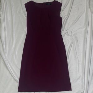 Maroon Business Dress